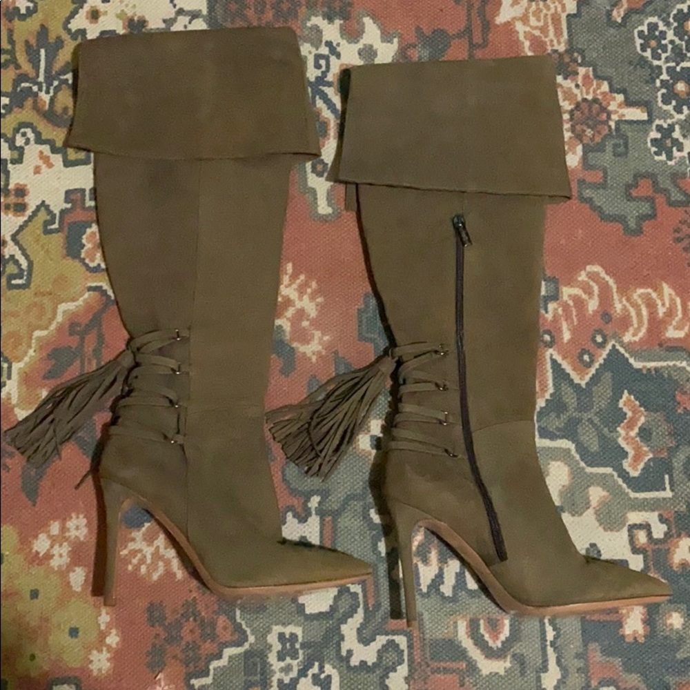 NEW FRANCESCO SACCO KNEE HIGH BOOTS 8/ 39
